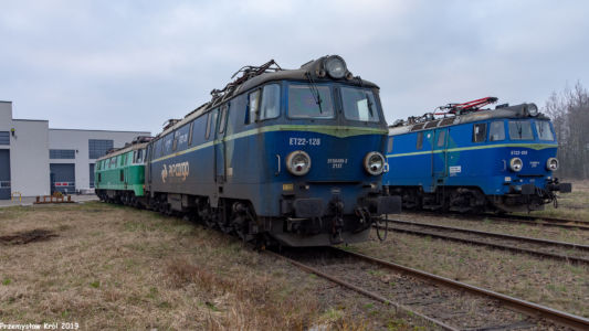 ET22-128 | Zduńska Wola Karsznice Lokomotywownia PKP Cargo
