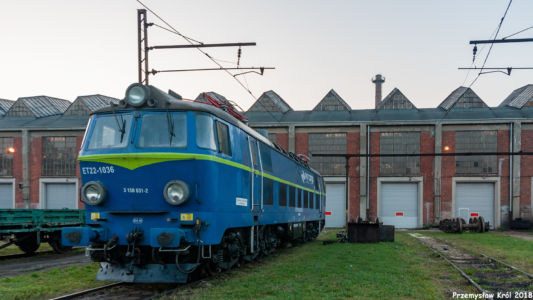ET22-1036 | Zduńska Wola Karsznice Lokomotywownia PKP Cargo