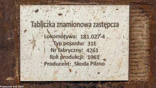 181 027-4 | Zduńska Wola Karsznice Lokomotywownia