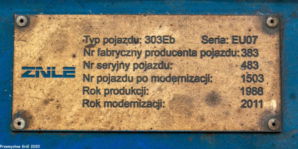 EU07-1503 | Zduńska Wola Karsznice Lokomotywownia PKP Cargo