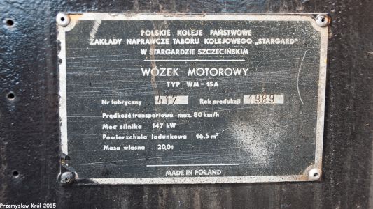 WM-15A/MB Nr 417 | Stacja Sieraków Śląski