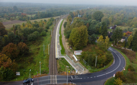 Nieczynny przystanek Jedlicze koło Zgierza