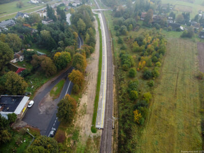 Nieczynny przystanek Jedlicze koło Zgierza