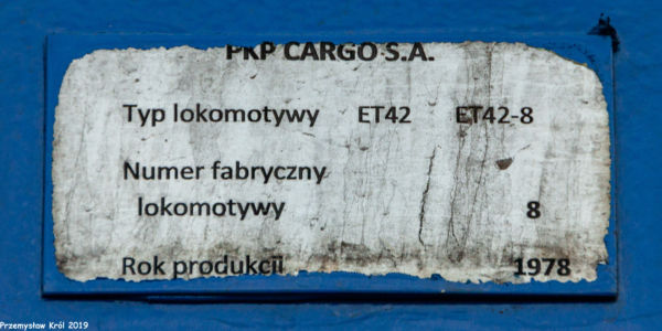 ET42-008 | Zduńska Wola Karsznice Lokomotywownia PKP Cargo