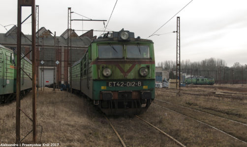 ET42-012 | Zduńska Wola Karsznice Lokomotywownia PKP Cargo