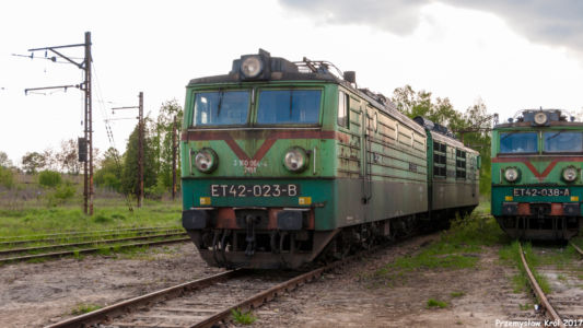 ET42-023 | Zduńska Wola Karsznice Lokomotywownia PKP Cargo