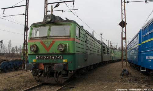 ET42-037 | Zduńska Wola Karsznice Lokomotywownia PKP Cargo