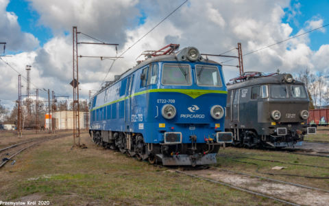 ET22-709 | Zduńska Wola Karsznice Lokomotywownia PKP Cargo