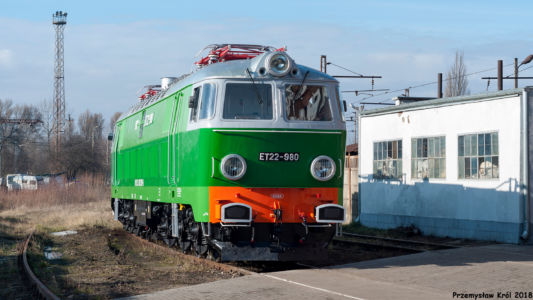 ET22-980 | Zduńska Wola Karsznice Lokomotywownia PKP Cargo