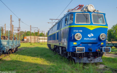 ET22-1118 | Zduńska Wola Karsznice Lokomotywownia PKP Cargo
