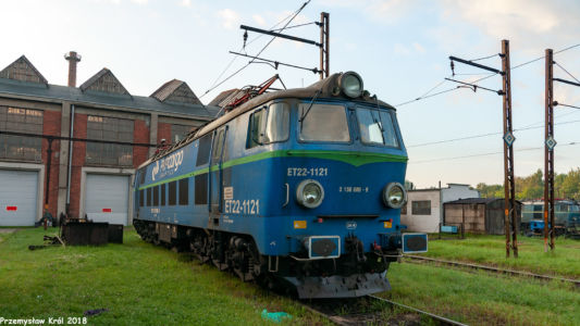 ET22-1121 | Zduńska Wola Karsznice Lokomotywownia PKP Cargo