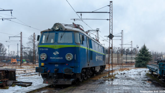 ET22-1155 | Zduńska Wola Karsznice Lokomotywownia PKP Cargo