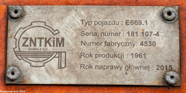 181 107-4 | Zduńska Wola Karsznice Lokomotywownia
