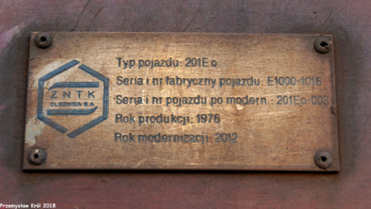 201Eo-003 | Zduńska Wola Karsznice Lokomotywownia