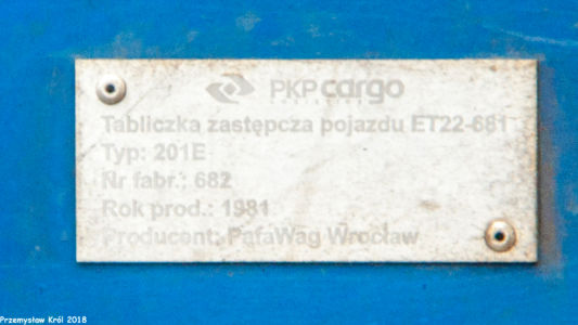 ET22-681 | Stacja Chorzew Siemkowice