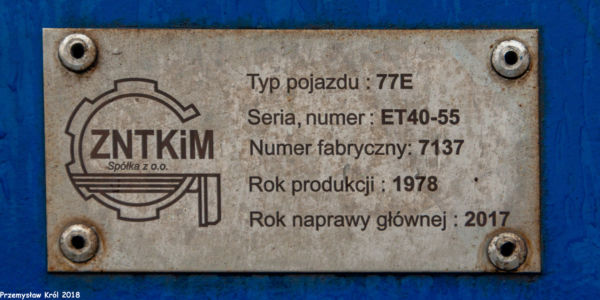 ET40-55 | Stacja Zduńska Wola Karsznice
