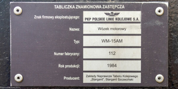 WM-15AM Nr 112 | Stacja Piotrków Trybunalski Towarowy