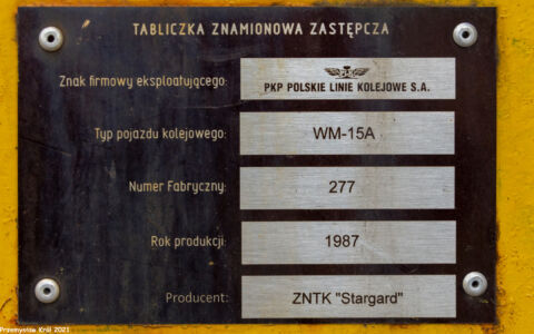 WM-15A Nr 277 | Stacja Piotrków Trybunalski Towarowy