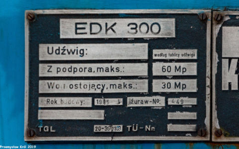 EDK-300 Nr 449 XUaa 591974 | Lokomotywownia Łódź Olechów Zakład Centralny PKP Cargo