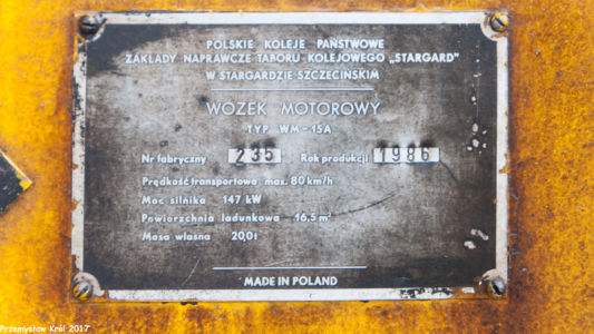 WM-15A Nr 235 | Stacja Piotrków Kujawski