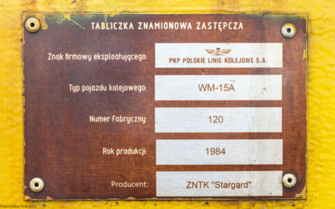 WM-15A Nr 120 | Stacja Tarnów